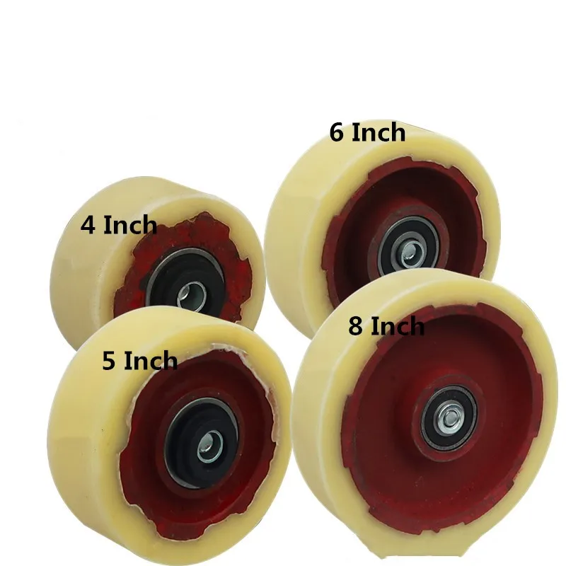 

1 Pc 5 Inch Single Wheel Caster Heavy Iron Core Nylon Load Bearing Wear Resistant Flat Driver Push