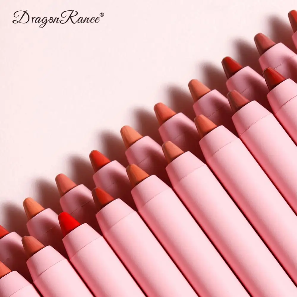 Lip Liner Pen Velvet Matte Lipstick Waterproof Lipliner Lipstick Beauty Cosmetics Lipstick Pencil Lip Contour Pen Set