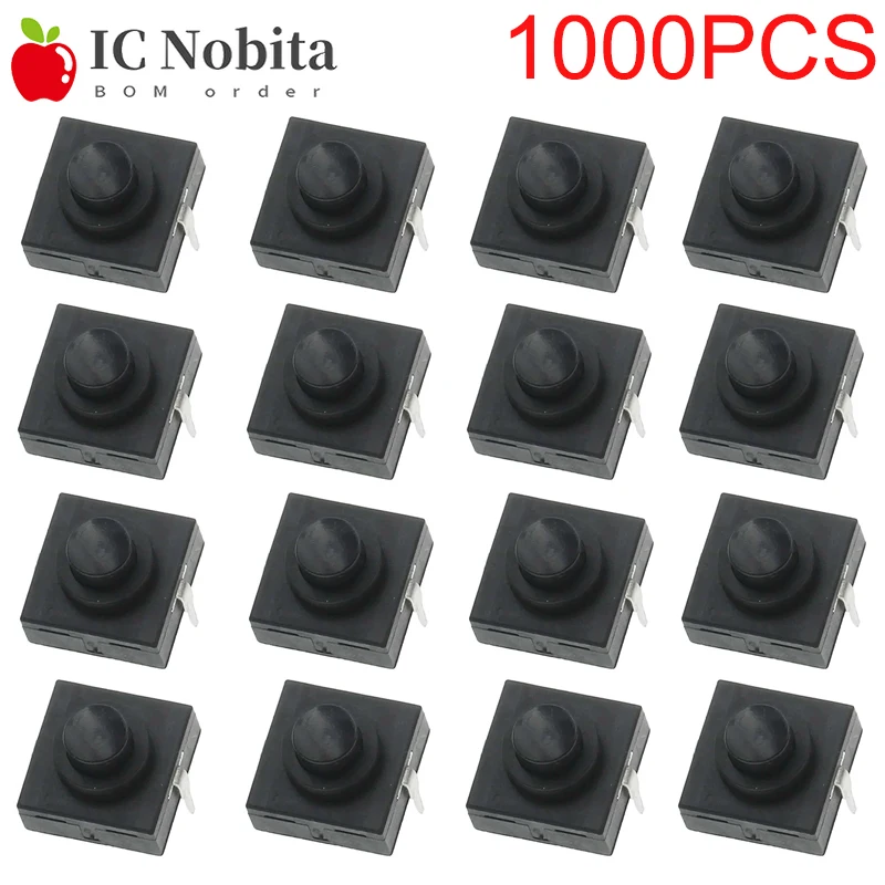 

1000 шт. 12*12*9,4 мм кнопочный переключатель фонарика 1A 30 В CB-1212-112D 2-контактный ультратонкий средний ног