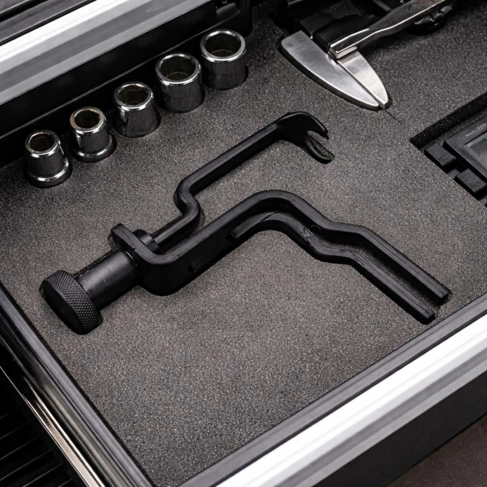 Valve Coil Compressor Forked Arms Engine Valve Coil Tool Knurled Knob
