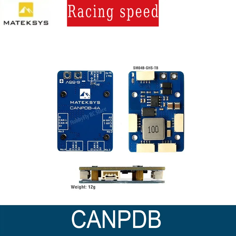 

MATEKSYS MATEK CANPDB с 4A BEC и JST-GH SPLITTER 6 В до 55 В 2-12S CAN PDB для FPV Drone Parts Pro Аксессуары RC