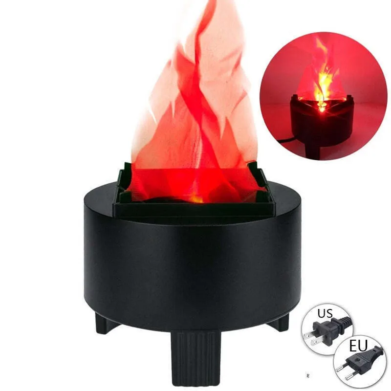 

3D LED Fake Fire Flames Effect Light, Electric Fake Campfire Lamp, Artificial Flickering Flame Table Lamp Party Decorations