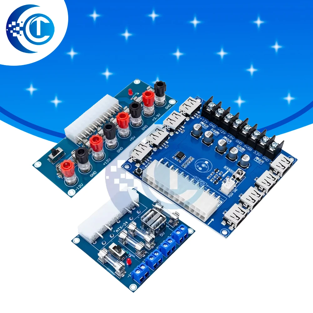 HU-M28W ATX-24 XH-M229 Desktop Computer Chassis Power Supply Transfer Board Power Take off Board Power Output Terminal Module