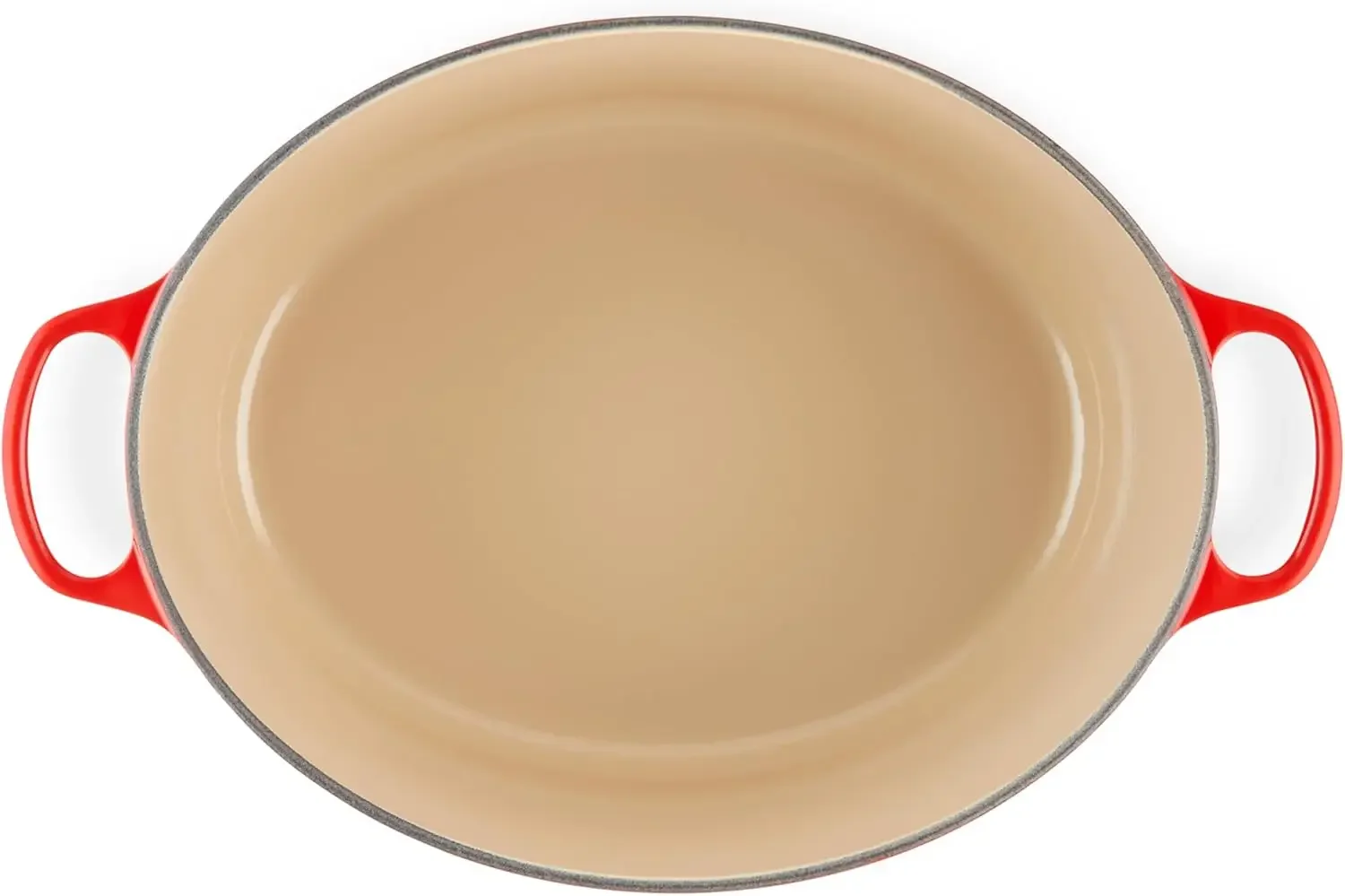 Enameled Cast Iron Signature Oval Dutch Oven, 15.5 qt., Cerise