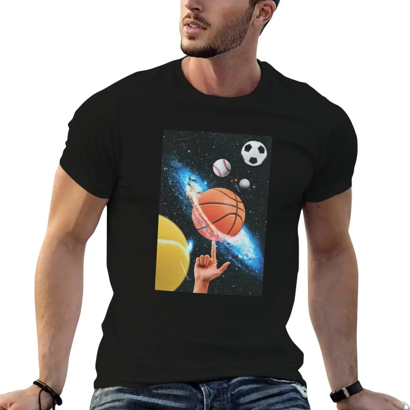 All Over The Universe: We Ball T-Shirt graphic shirts basketball graphic tees oversized workout shirts for men