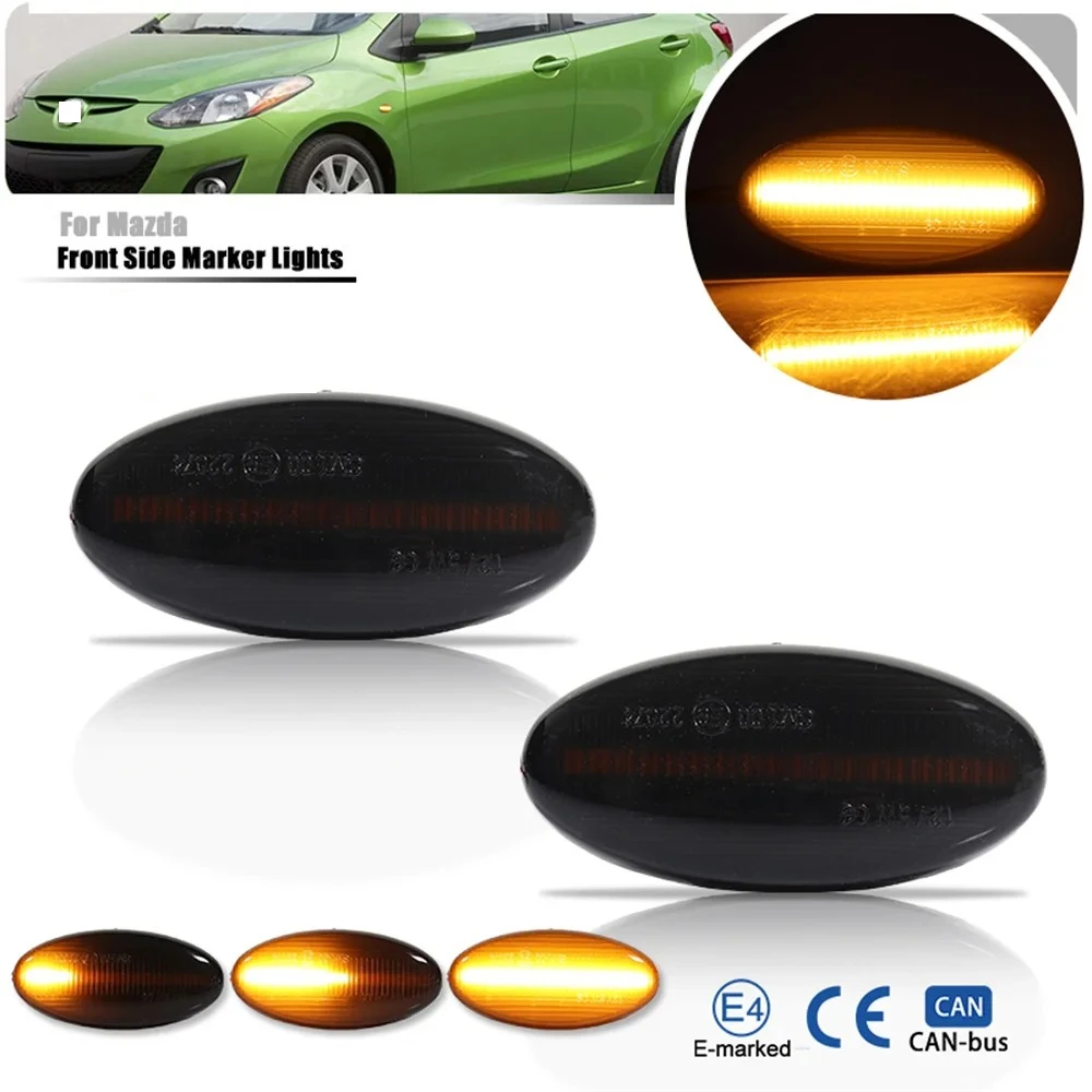 Indicator Lamp For Mazda 2 Demio DY DE 2003-2014 3 Alexa 5 Premacy Mazda 6 BT-50 Dynamic Led Side Marker Turn Signal Light