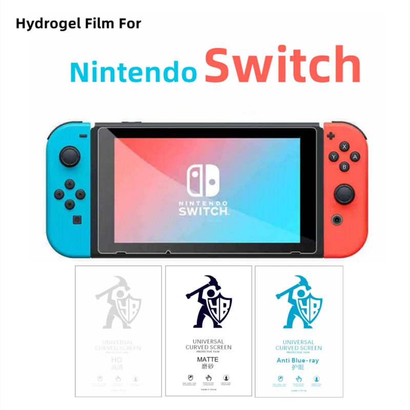 2pcs HD Hydrogel Film For Nintendo Switch Matte Screen Protector For Switch OLED New Switch Lite Full Cover Game Machine Film