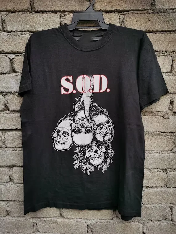 1990's S.O.D Stormtroopers of Death Pushead Black All Size S-5Xl Shirt AC1154