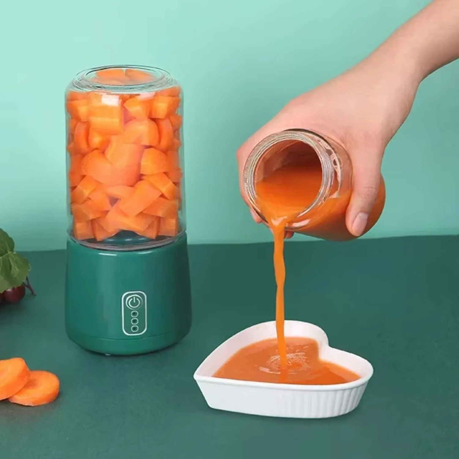 휴대용 블렌더 Juicer USB 미니 과일 야채 빠른 Juicing 기계 푸드 프로세서 메이커 주스 추출기