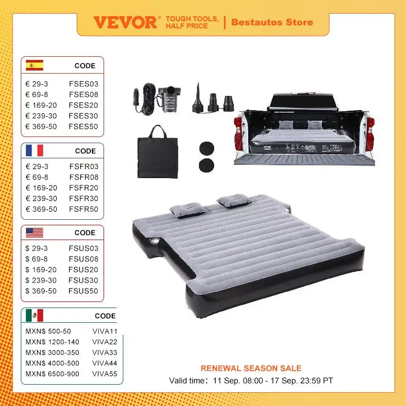 VEVOR Colchón de aire para cami