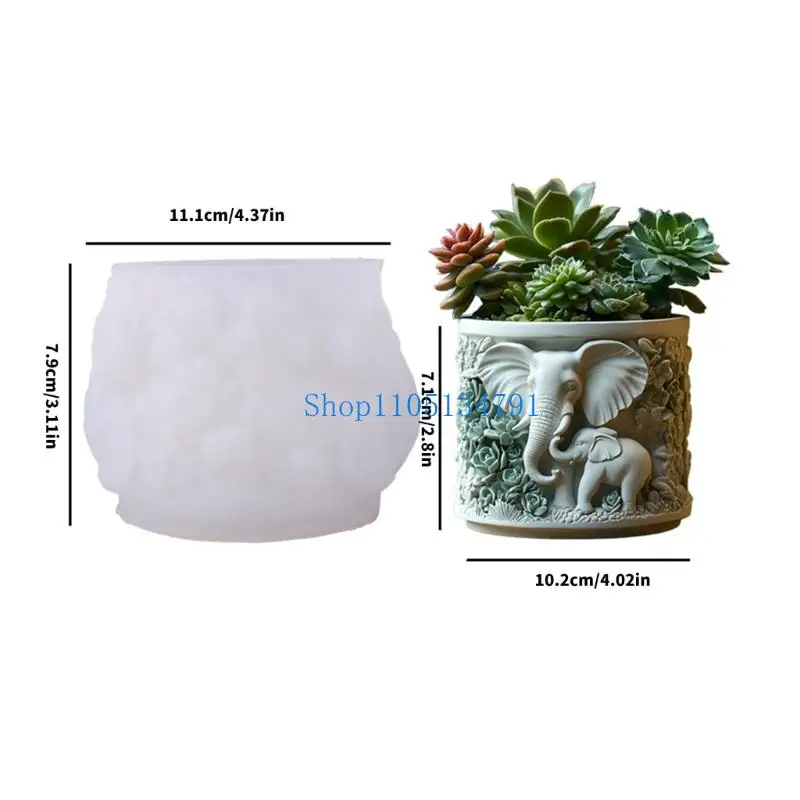 98 كيلومتر فني الفيل السيليكون القوالب لوازم صياغة لمجوهرات شمعة الغراس #6