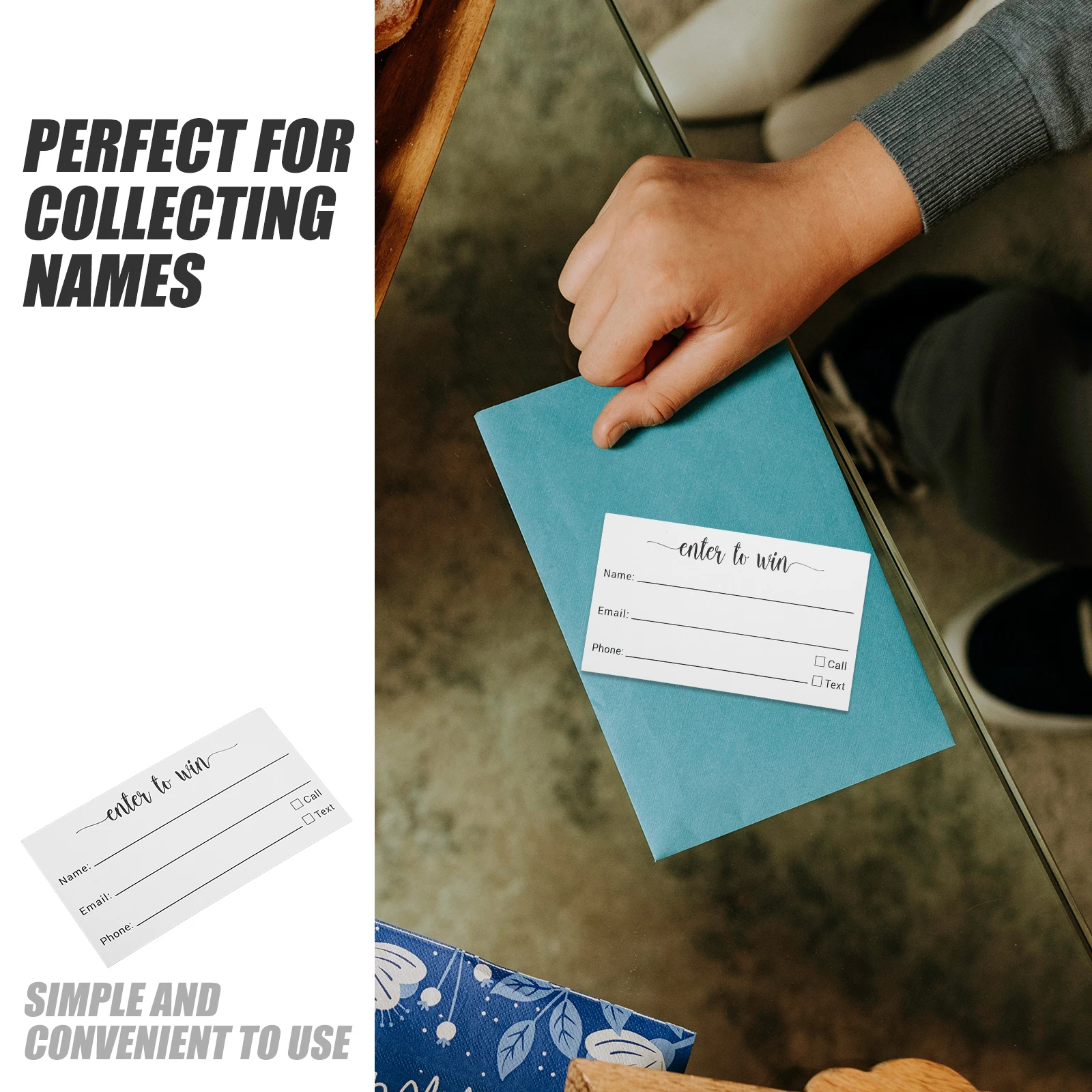 100 Pcs Raffle Ticket Registration Form Blank Cards Multi Use Event Voting Tickets Game Ballot Sheets Party Supply