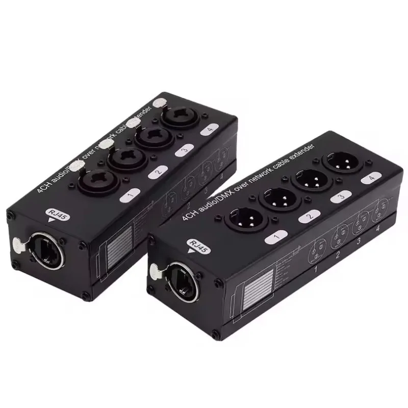RJ45 To 4 Xlr + 6.3…