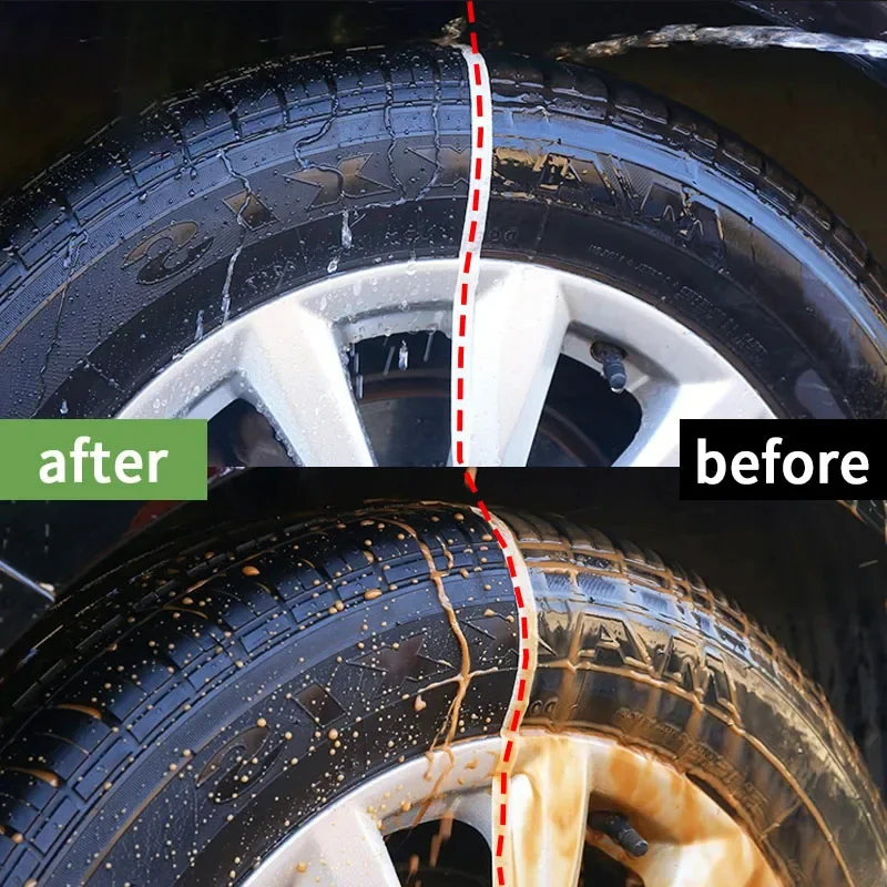 Car Tire Shine Coating Tyre Gloss Plastic Rubber Wheel Restorer Agent Spray Polishing Brightener Auto Car Detailing - Image 2