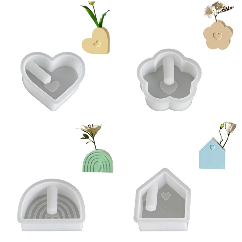 CORD Detailed Heart Flower Silicone Mold For Crafting Resin Art Pieces