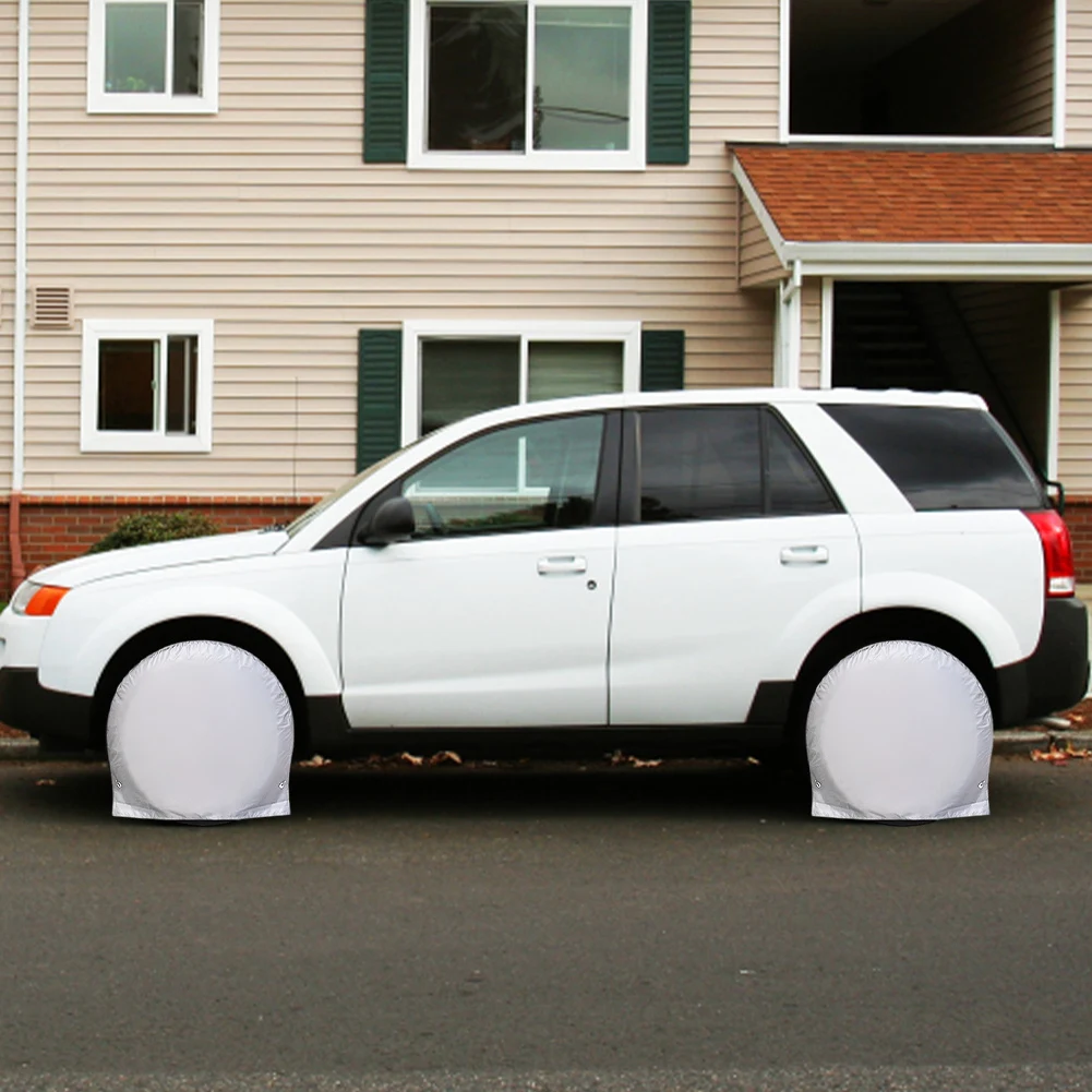 Capa para Pneus de RV Impermeável Protetor de Roda Automotivo Proteção Solar Capa para Pneus para Sol Chuva Neve