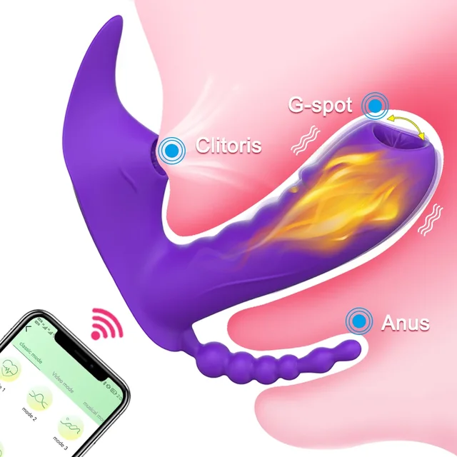 Wireless Dildo Sucking Bluetooth Vibrator Female APP Remote Control Clitoris Stimulator Adults Goods Wear Sex Toys for Women