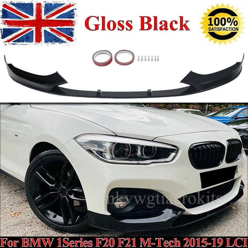 Front Bumper Lip Splitter Diffuser Body Kit Spoiler Bumper Guard Protector For  BMW F20 F21 118i 120d 120i M135i M140i 2015-2019