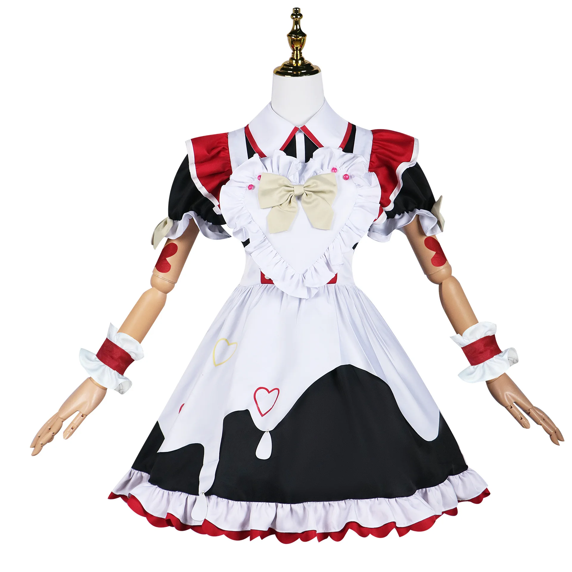 NEEDY GIRL OVERDOSE KAnge Cosplay Kostuum Pruik Regen Cosplay Meid Jurk Lolita Uniform Halloween Carnaval Rollenspel Outfits Vrouwen