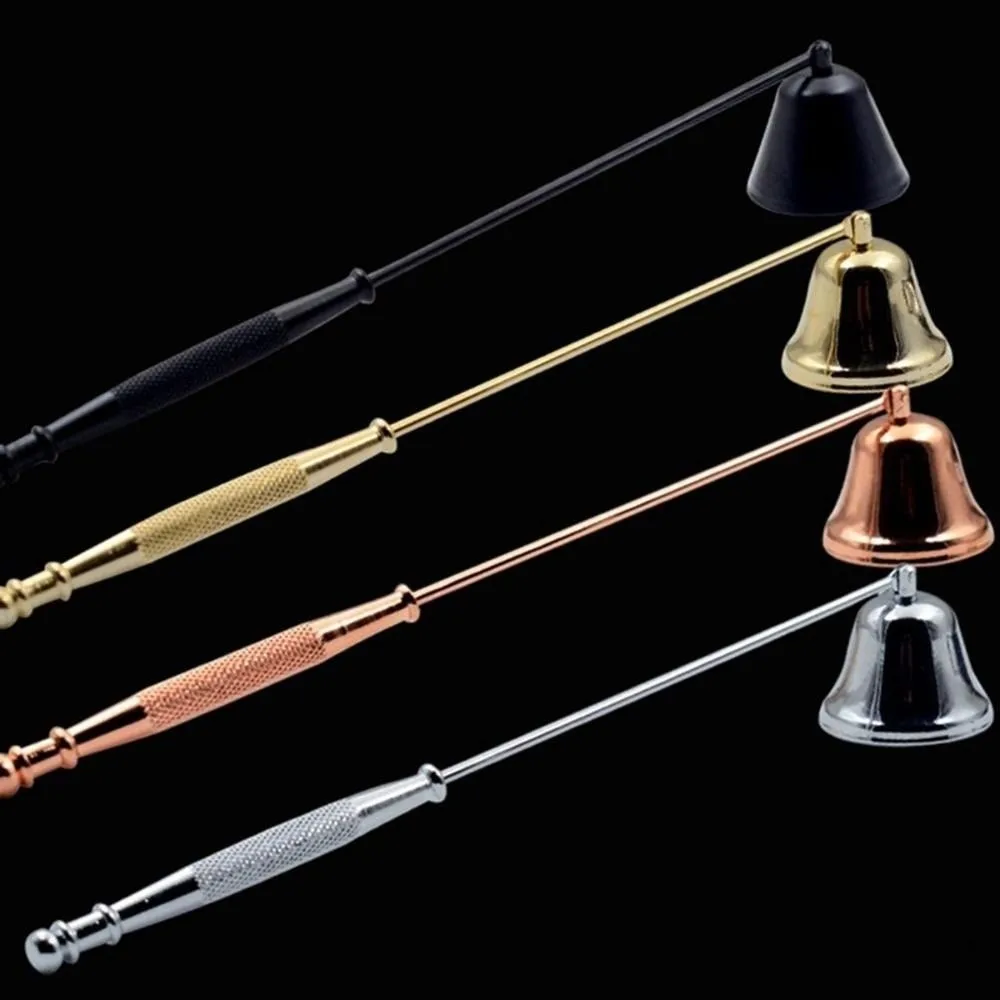Long Handle Bell Shape Candle Extinguisher Candle Wicks Horn Cover Extinguish Putting Accessories Candle Damper