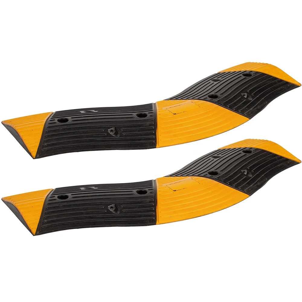 Rubber Speed Reducer Road Ramps Factory Direct Wholesale Rubber Traffic Speed Bump for Garage