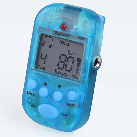 Pocket Metronome Clip- Tempo Metronome Dual-channel Earphone Output Digital Metronome for Piano Guitar Flute Drum