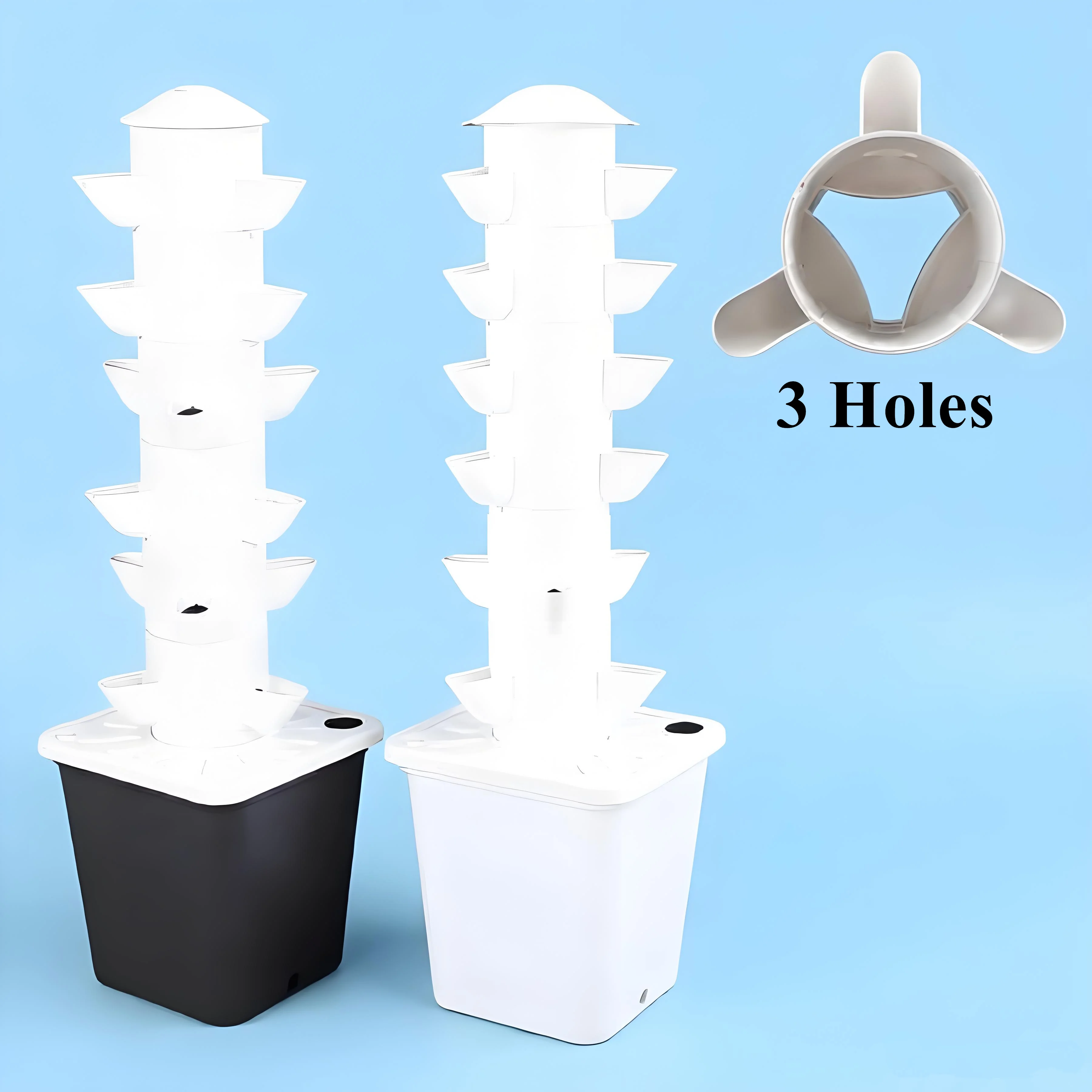 수직 수경 재배 시스템, 18개의 재배 공간과 6단 구 - Hydroponic Grow Pod 리뷰 및 가격