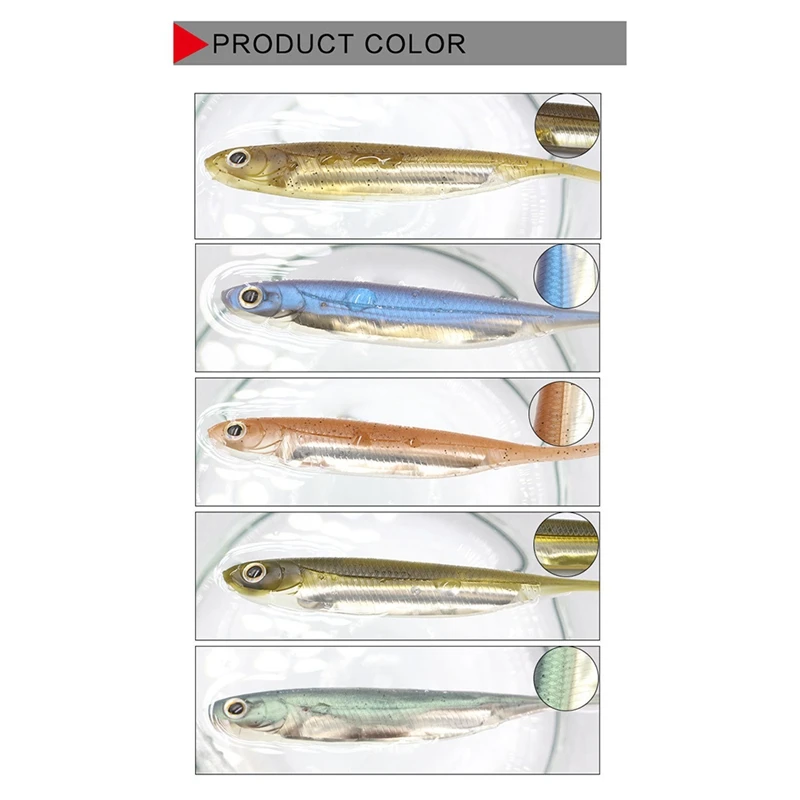 Soft Fish Bait Silicone Bait Simulated Soft Fish Suitable For Bass, Catfish, Pike And Mandarin Fish