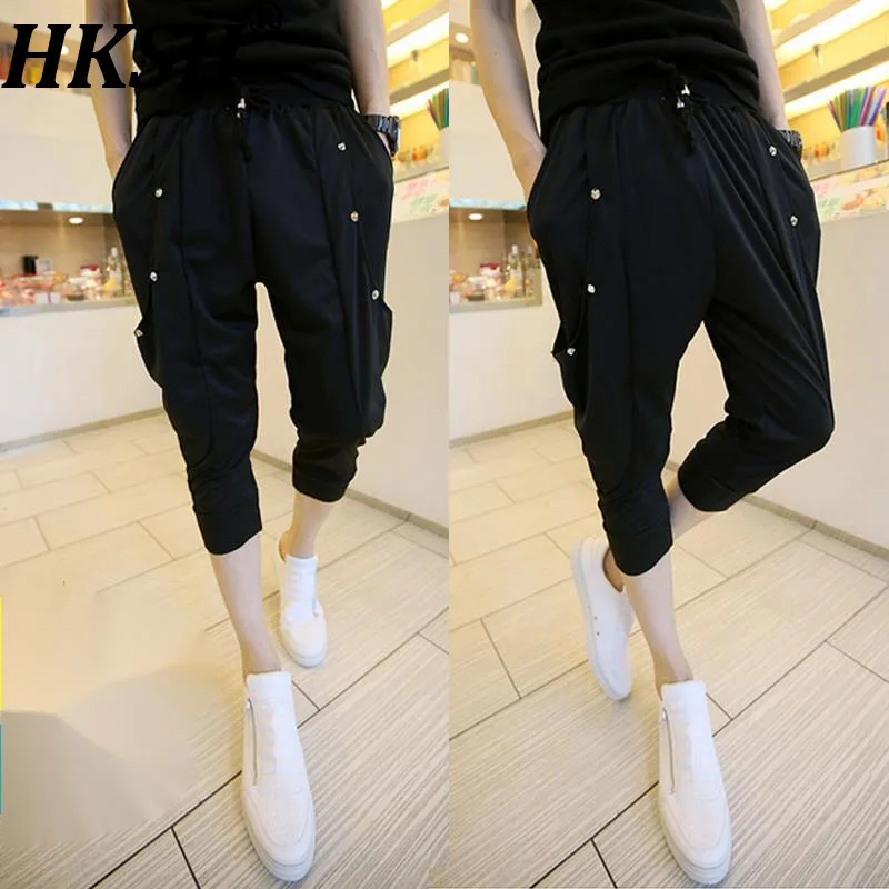 

HKSH Лето Новые мужские брюки-карандаш Tide Punk Dark Fashion Personality Korean Slim Fit Тонкие шаровары-карандаш с заниженной промежностью Chic Ins Y2K HK13306