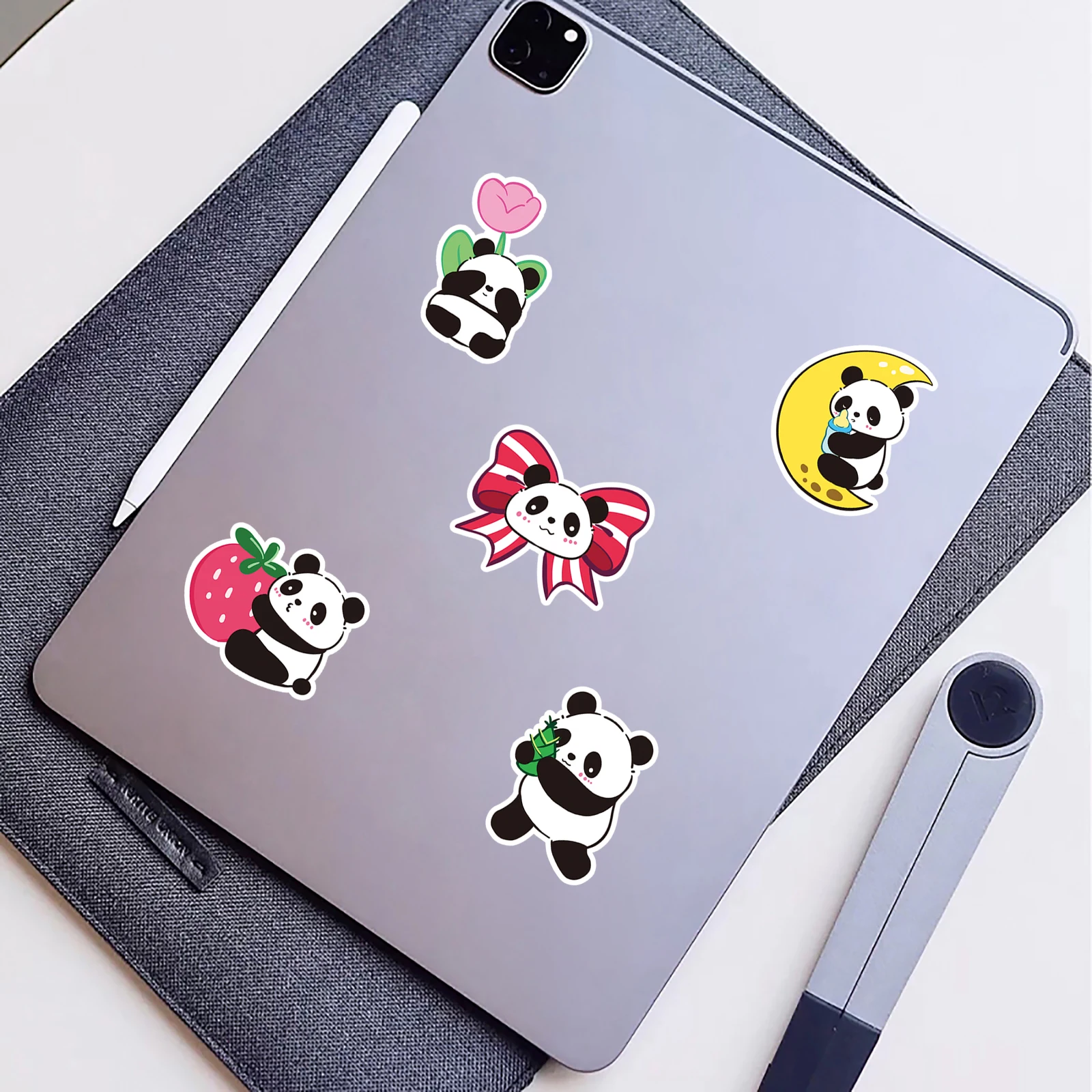 50 Cartoon Cute Panda Graffiti Stickers Suitcase Laptop Guitar Skateboard Personalized Decoration Stickers