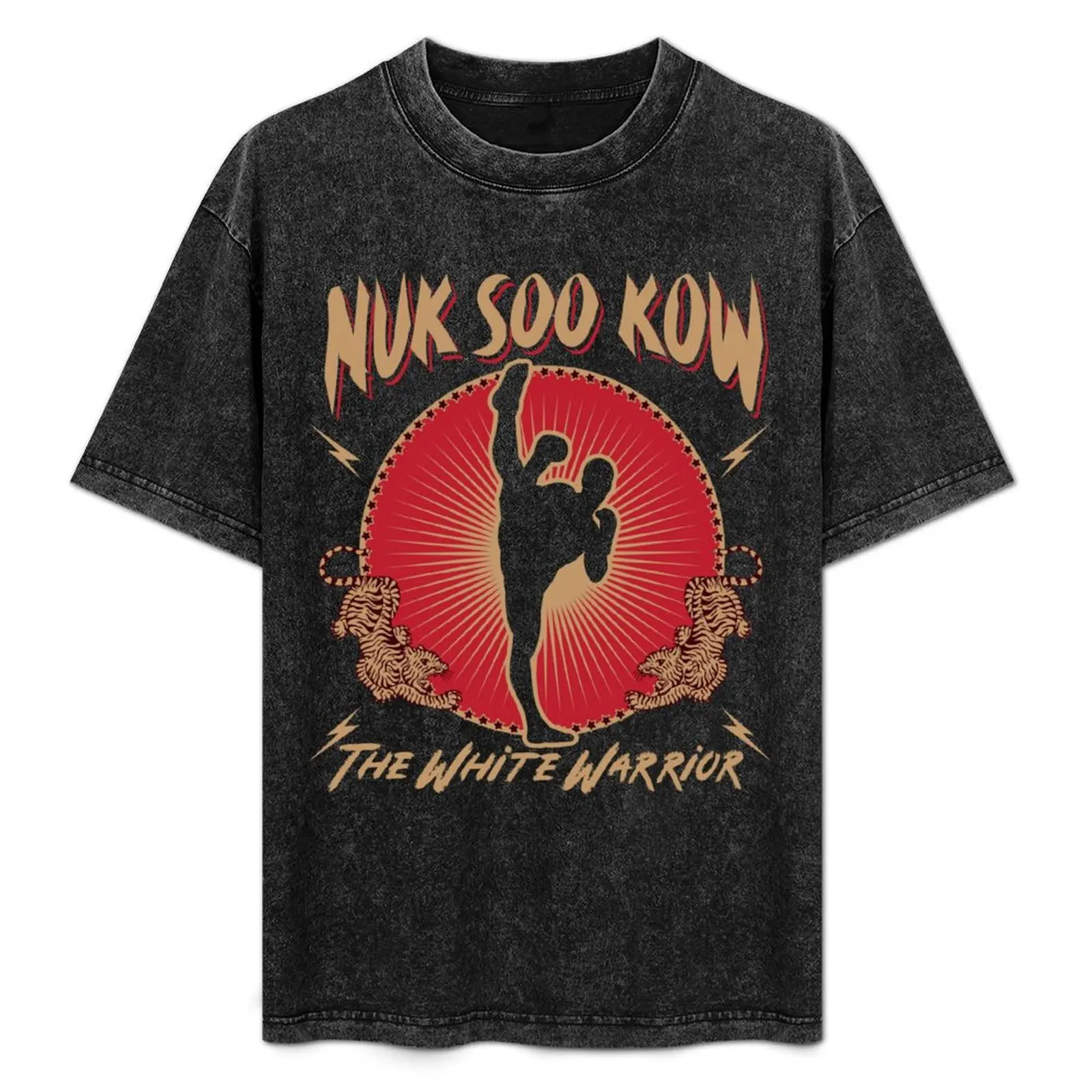 

Nuk Soo Kow - The White Warrior T-Shirt Simple Line Art Print Tee