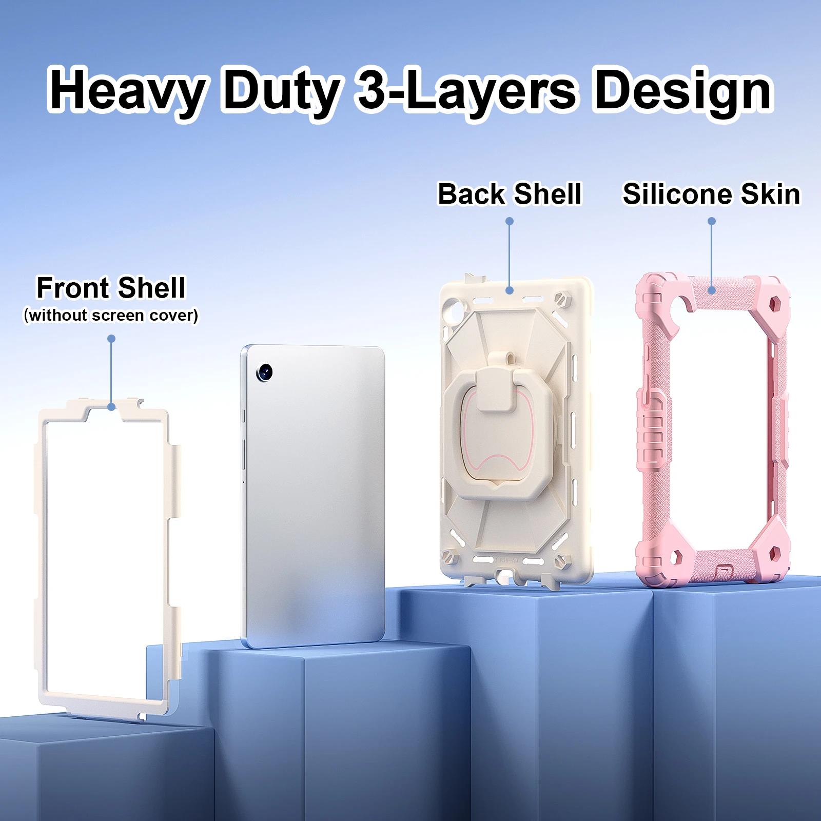 360 Rotating Armor Case For Samsung Galaxy Tab A11 2025 A9 2023 8.7\