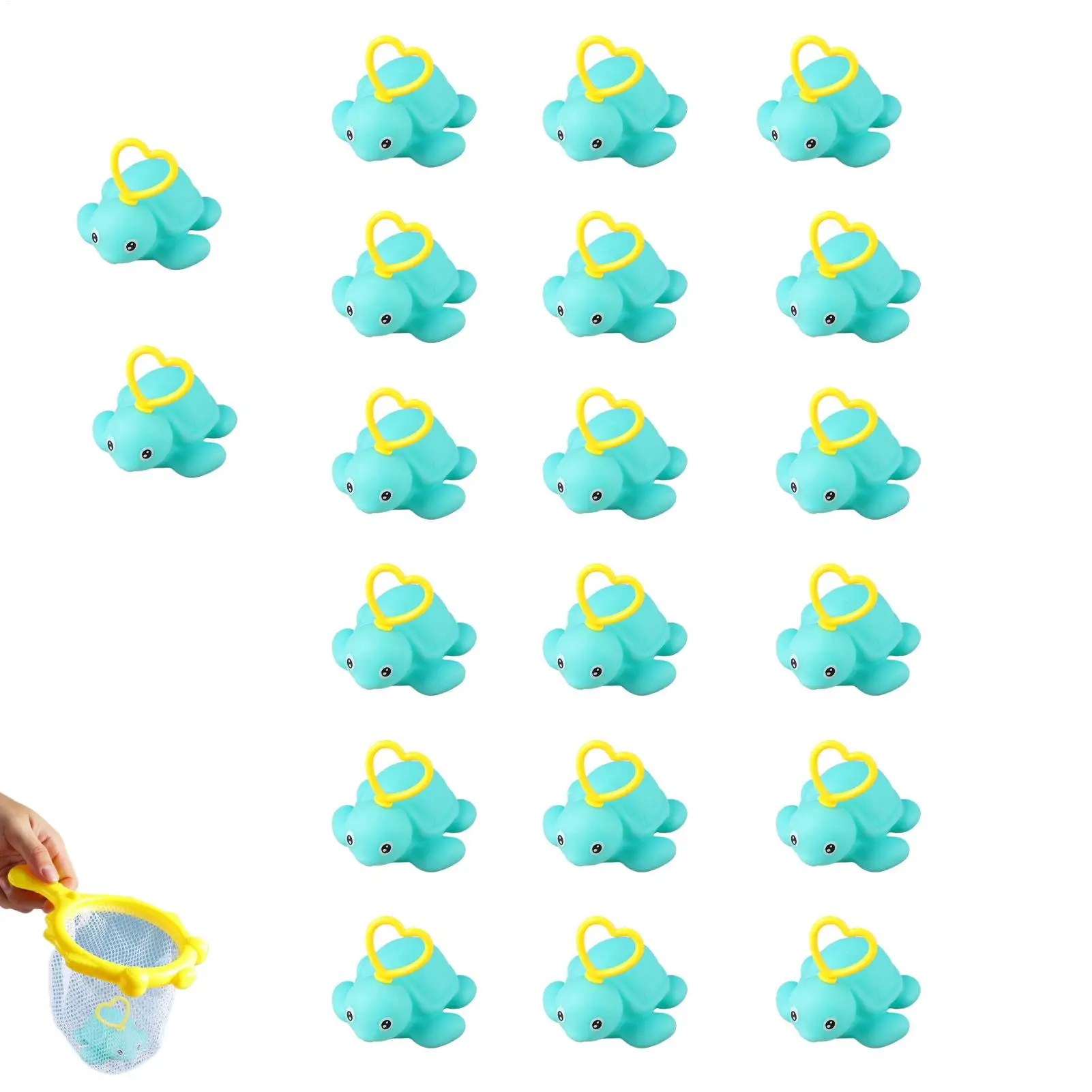20 Pieces Duck Bath Toys for Kids Children's Duck Fishing Toy Fun Carnival Game for Children Baby Boys Girls Sensory Development