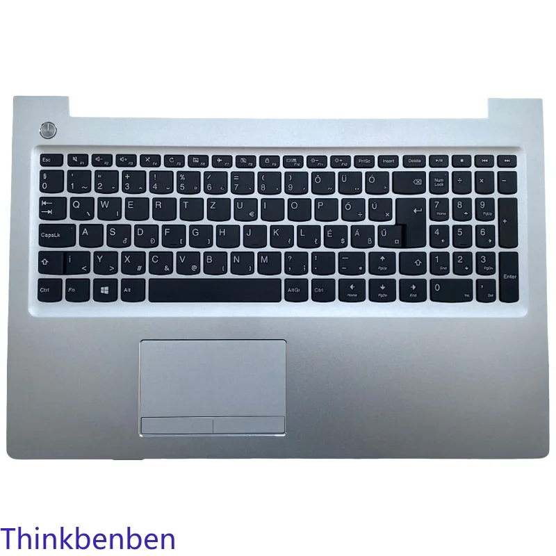 HU Hungarian Silver Keyboard Upper Case Palmrest Shell Cover For Lenovo Ideapad 310 510 15 15IKB 15ISK 5CB0L37498