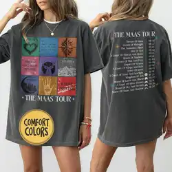 Unisex Sarah J. Maas Eras Tour Comfort TShirt The Mass Tour Acotar Crescent City Merch Throne Of Glass Merch Y2K Top Streetwear