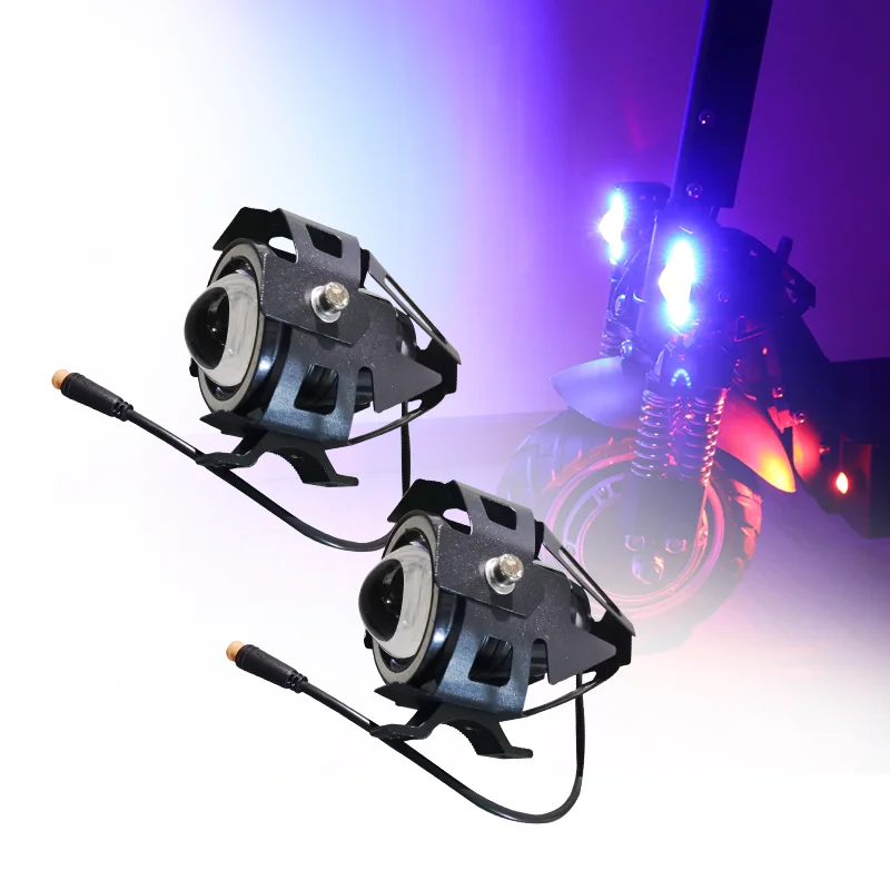 Electric Scooter Headlight X700 12V LED Big Front Light Eagle Eye Waterproof Aluminum Alloy 60V Scooter Electric