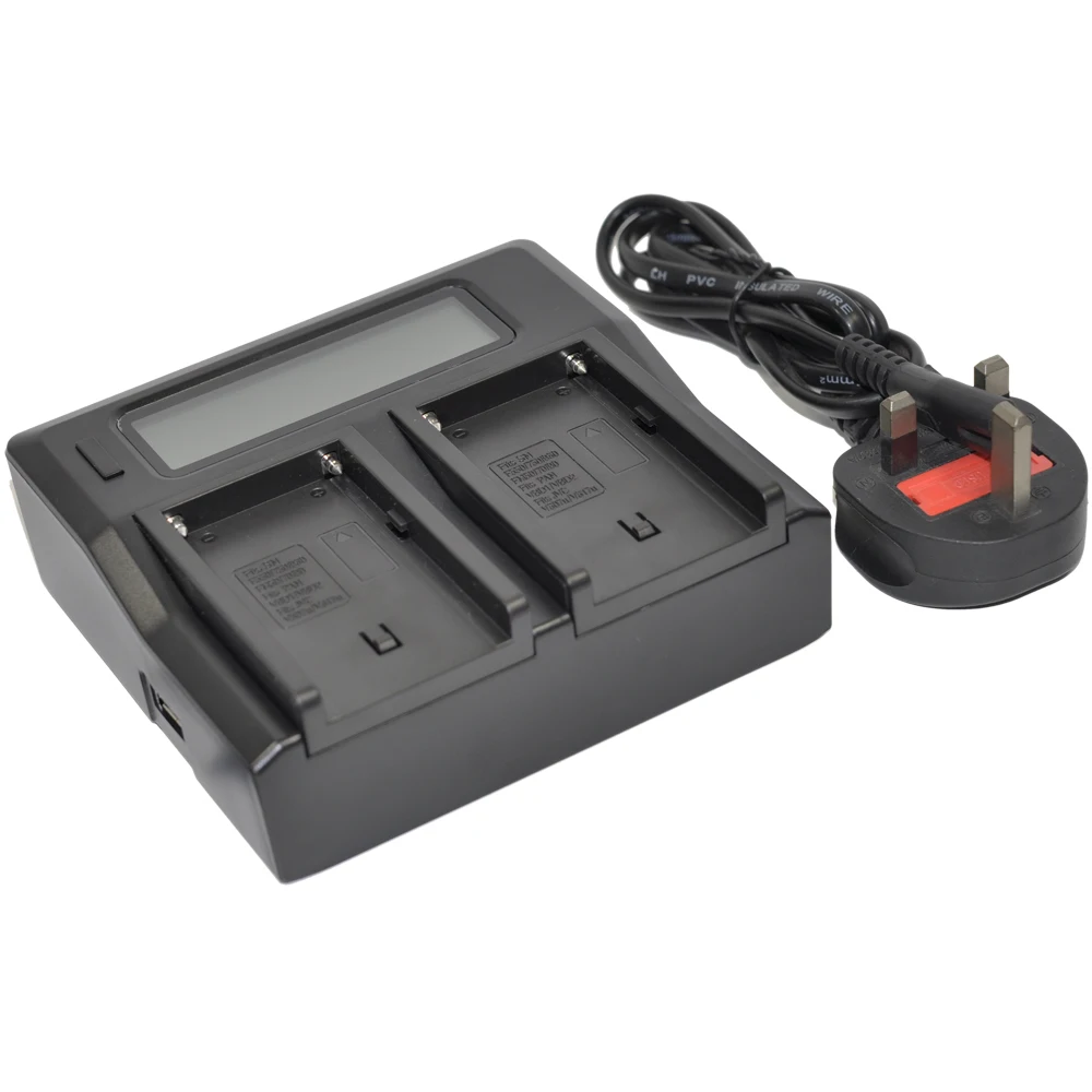 Battery Charger USB Dual for NP-FV30 NP-FH50 NPFV30 NPFV50 NEX DCR DVD HDR HXR CX SX SR HC PJ