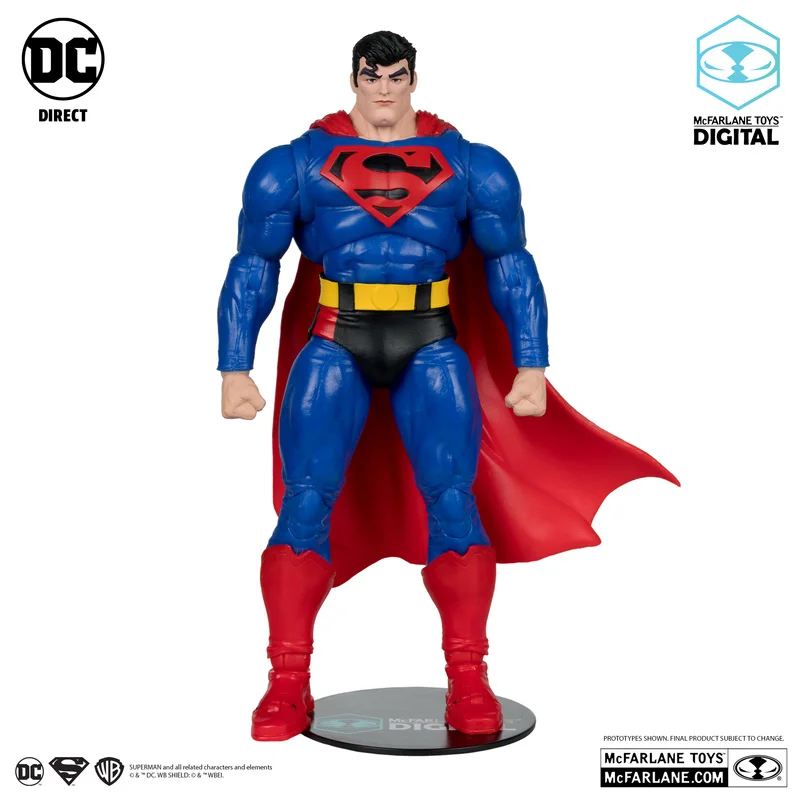 Oryginalny Mcfarlane Dc Multiverse Superman Nasze światy w wojnę 7-calowa kolekcja figurek Figurka Prezent urodzinowy dla dzieci Zabawka