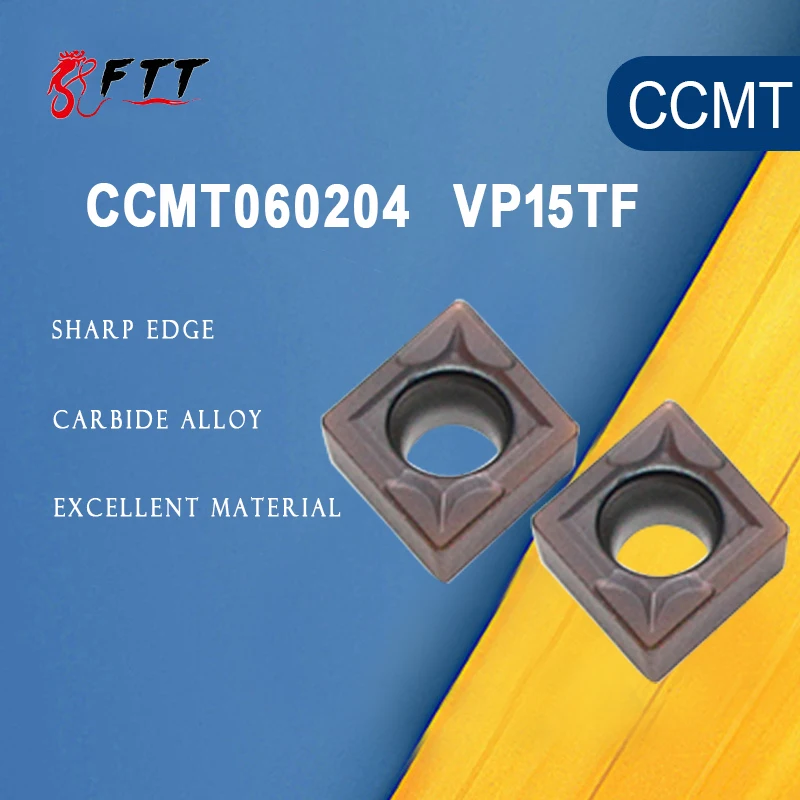 10PCS Hartmetall Einfügen CCMT060204 CCMT 21,51 VP15TF 100% Original Interne Drehen Werkzeuge CCMT 060204 CNC Klinge Drehmaschine Drehen Werkzeug