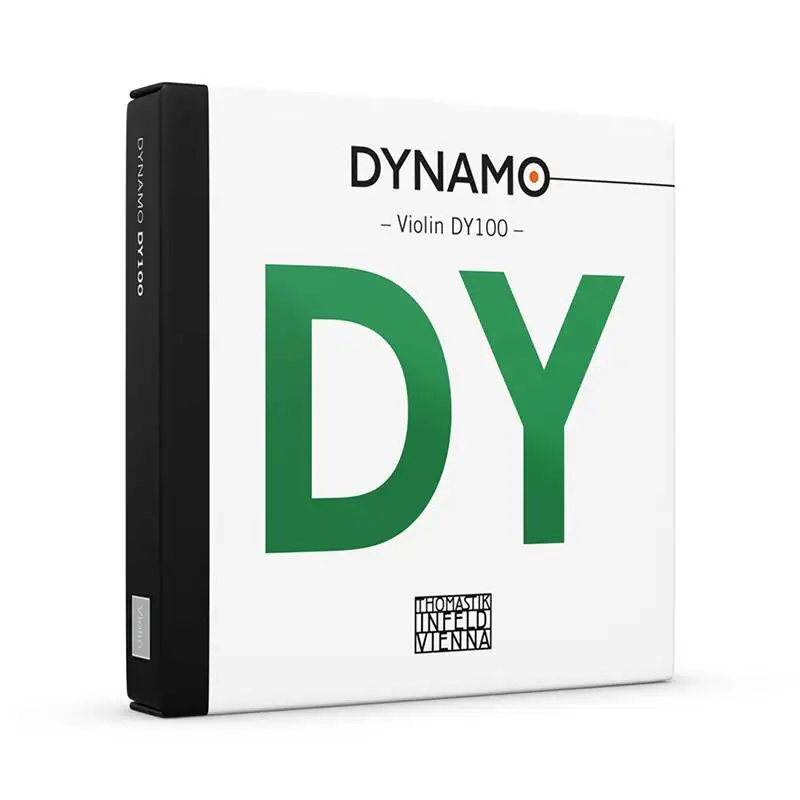 Thomastik-Infeld DYNAMO Violin Strings Set DY100 4/4 Size Synthetic Core Tin Carbon Steel E Medium Tension Ball End 4 Strings