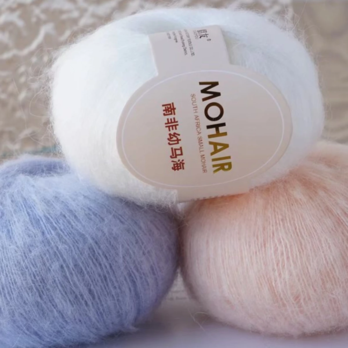 Mohair Yarn Extra Soft Warm Baby Wool Crochet Yarn for Hand Knitting Sweater Shawl Scarf DIY Material Supplies Holiday Gift Line