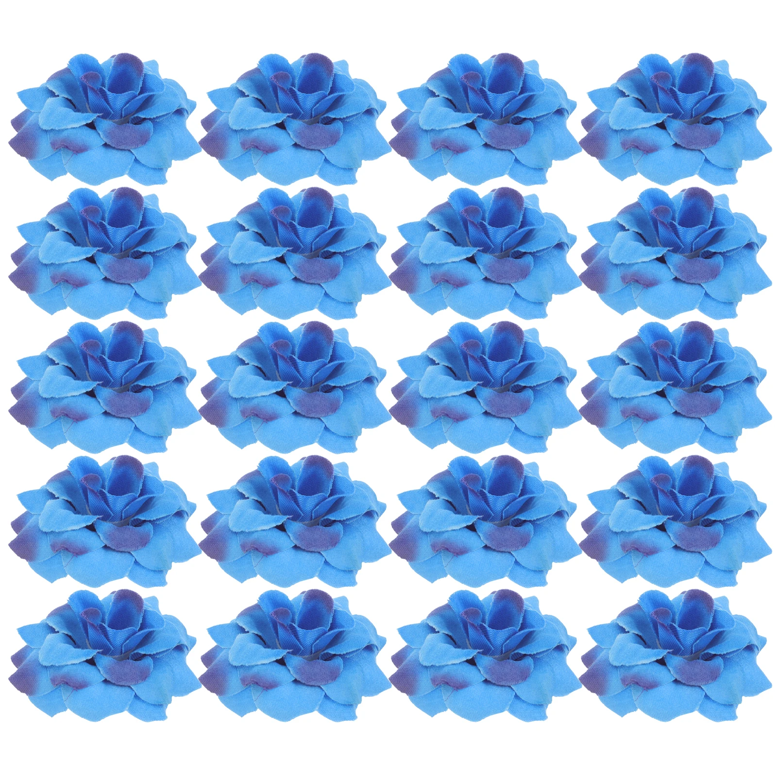 

50 Pcs Flannel Roses Silk Flower Head Artificial Heads Flowers Outdoor Ornaments