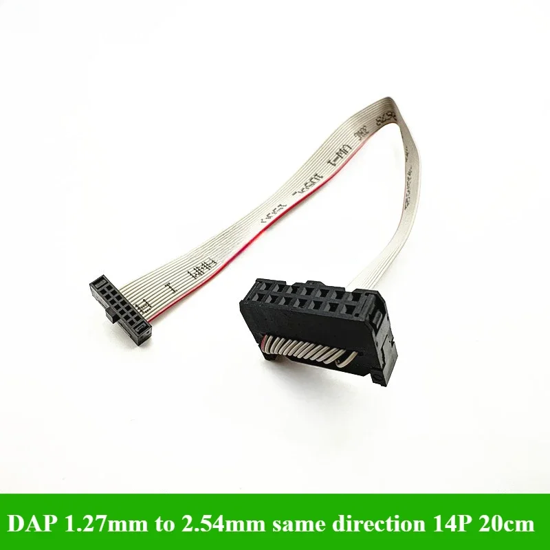 1/3/5Pcs/lot Gray Flat Cable FC 1.27mm To 2.54mm,2.0mm To 2.54mm DAP Gray Flat Ribbon Data Cable Connector 10P/14P/16P/20P 20CM