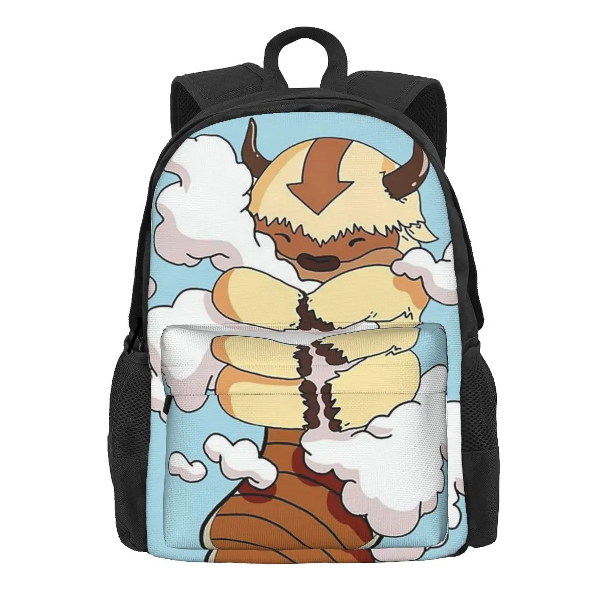 Appa With Clouds, Avatar The Last Airbender Backpacks Boys Girls Bookbag Children School Bags Cartoon Kids Rucksack Shoulder Bag