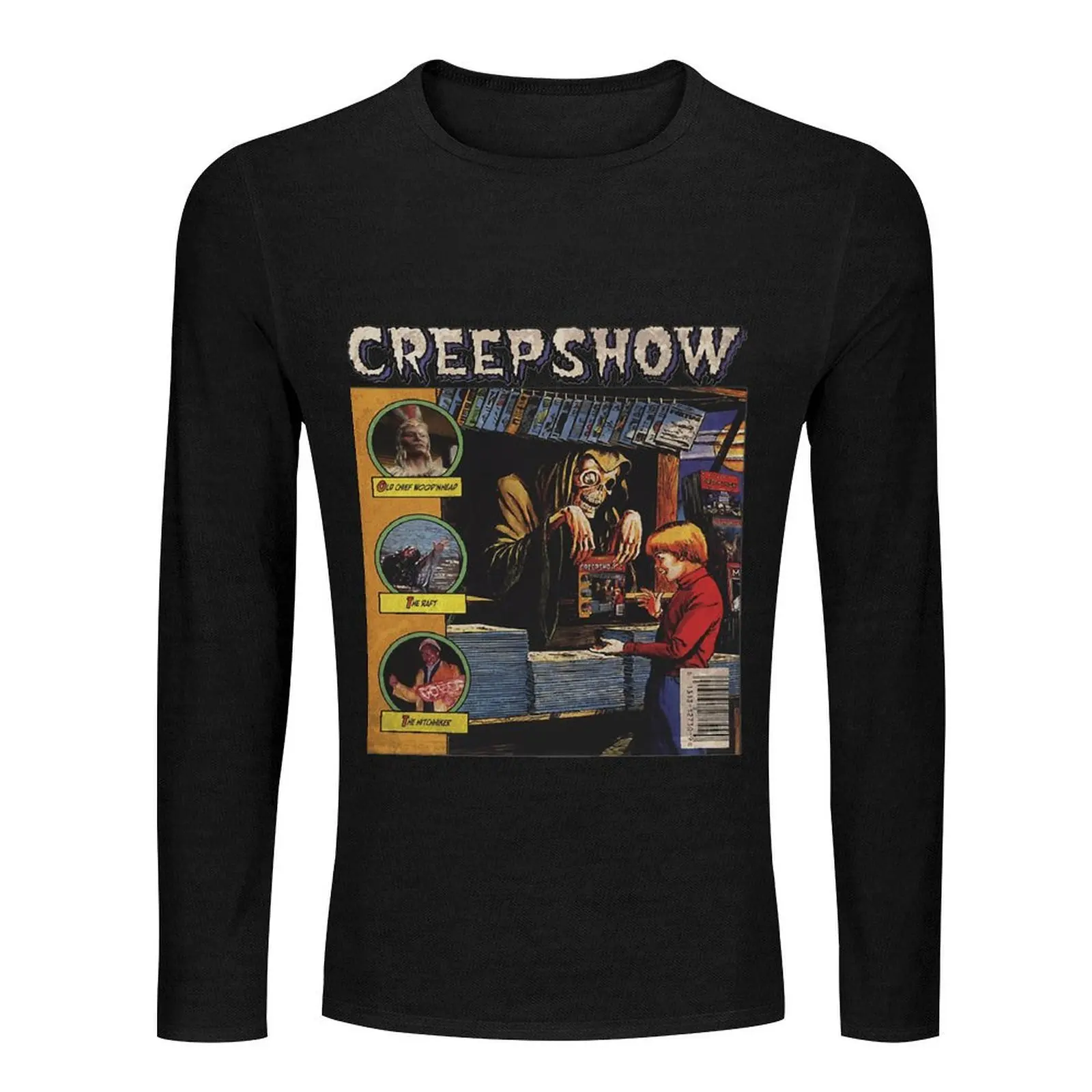 Creepshow Long T-Shirt oversized t shirts tops kawaii clothes heavyweight t shirts mens t shirt graphic