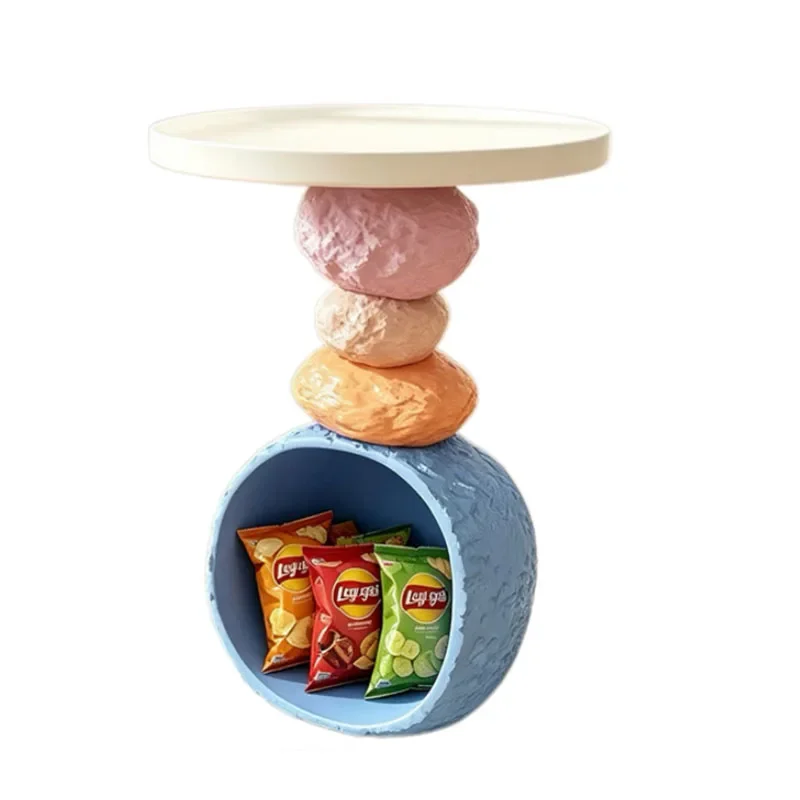 *z# H Multifunctional Cat Nest Snack Rack Creative Side Table Cartoon Dopamine Nightstand Small Sofa Corner Storage Cabinet