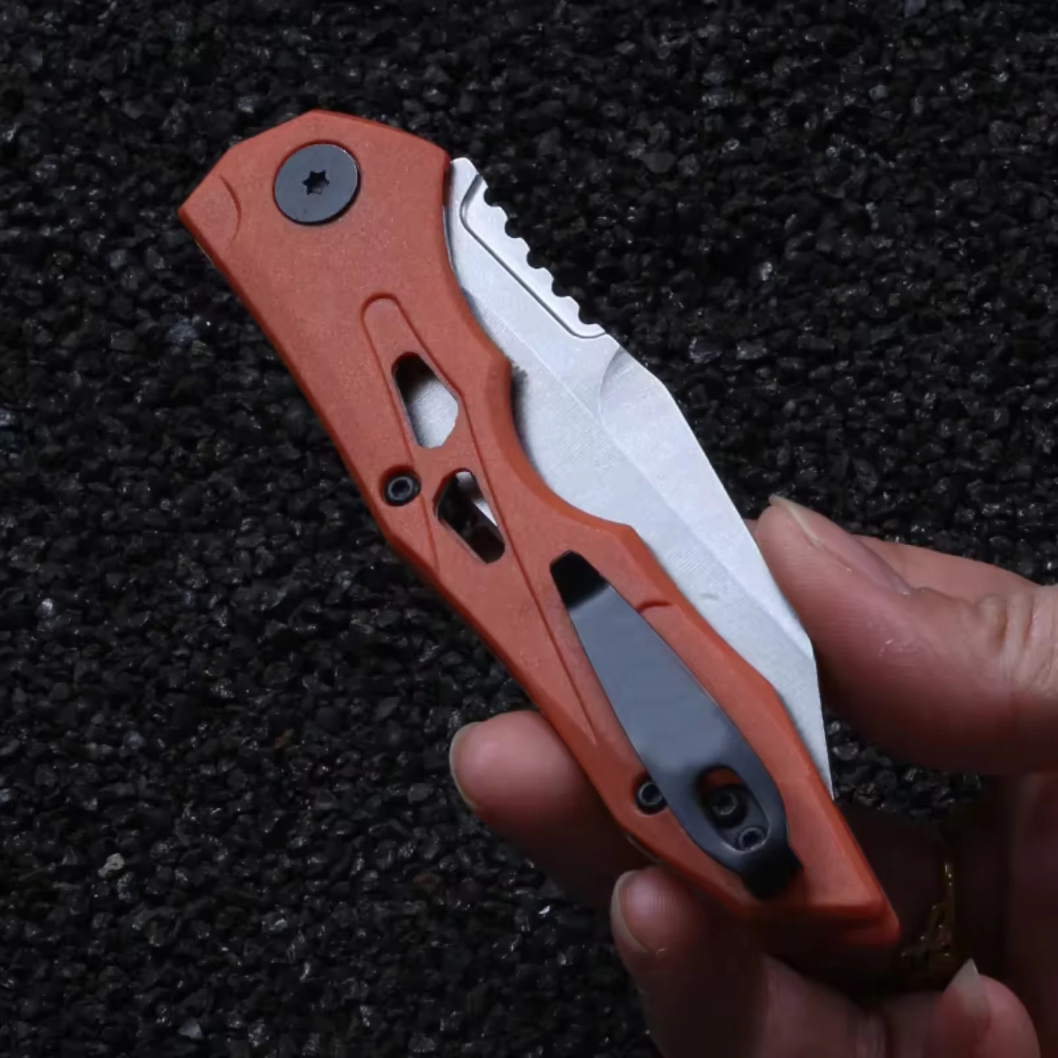 KS 7650 Folding  3.54Inch 8Cr13Mov Blade Plastic Handle Outdoor Camping Survival Tactical