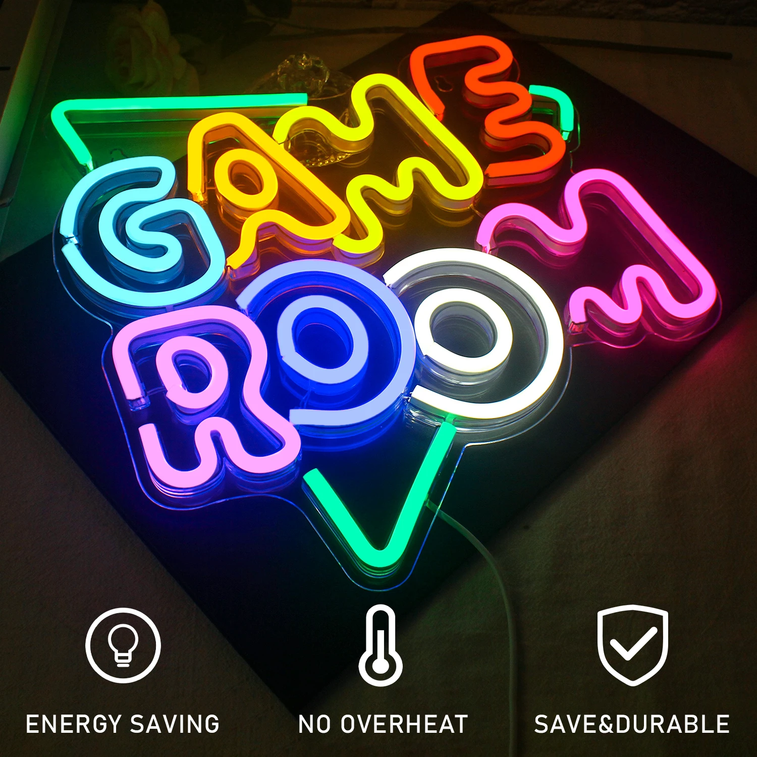 Spielzimmer Leucht reklamen für Wand dekoration USB angetrieben bunte Neon LED-Lichter für Spiel zone Party Schlafzimmer leuchten Zeichen Gamer