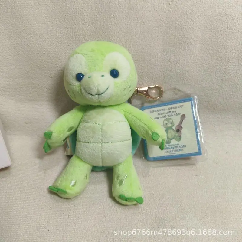 Disney mignon dessin animé tortue Olu Mel pendentif peluche rempli poupée porte-clés sac à dos pendentif Couple cadeau enfants jouet accompagner le sommeil