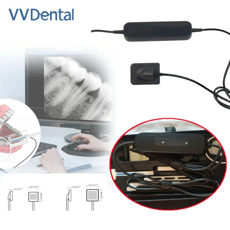 

VV Dental Digital Xray Sensor Small/Large Size Clear Image With Locator Original 2 year Warranty Imaging System X-Ray RVG